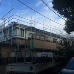 一般住宅太陽光発電用足場工事　東京都目黒区　2016年2月