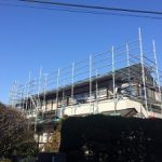 一般住宅太陽光発電用足場工事　東京都世田谷区　2016年2月